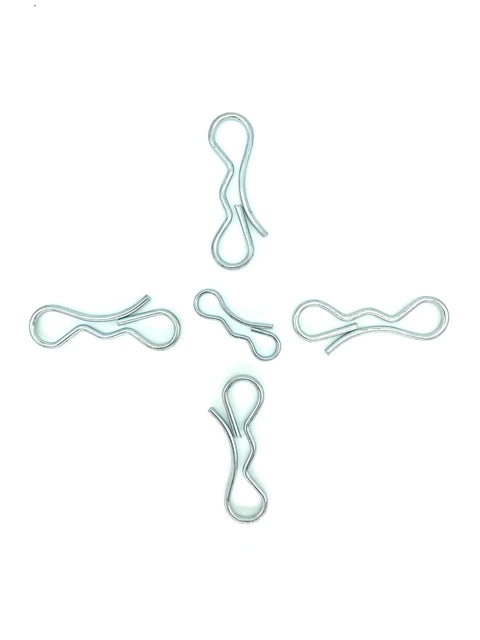 Bow Tie Lock Cotter Pins Deck Clip Set Five Pack For Lawn Mower Deck Linkage No Fuss Direct OEM Replacement For 532194209 And 532194208 Fits Craftsman Poulan Mowers, five steel clips