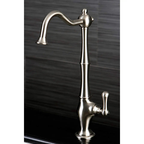 Heritage Cold Water Filtration Faucet In Brushed Nickel With Solid Brass Construction, 11 Inch Spout