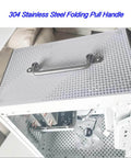 304 Stainless Steel Folding Pull Handle 90 Degree Door And Cabinet Pull Handle For Furniture And Toolbox Heavy Duty 7 Inch