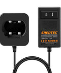 8V Li Ion Charger For Pod Style Battery Compatible With DCB080 DCF680N1 DW4390 DCF680N2 DCF680G2 100 To 240V AC Input 8V 1.5A Output Short Circuit Protection Not For Ni MH Ni Cd Batteries, front view