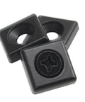 End Caps For 2020 Series European Standard Aluminum Profiles, Zinc Alloy, 12 Pack, Black, T-Slot Profile Accessories, Includes 24 M6 Triangle Screws With 12 Taps And 12 Mounting Screws, Easy Install And Durable Build, black end cap with screw