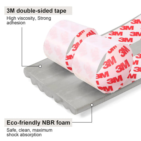 High Density NBR Foam Baby Proofing Edge Protectors With Super Sticky Pre Taped Adhesive, eco-friendly material and strong double-sided tape.