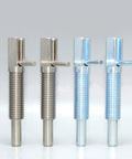Rock Solid Stainless Steel Indexing Plungers With Heavy Duty Screw Lever Precision Locating Pins for M6 M8 M10 M12 M16 in various finishes