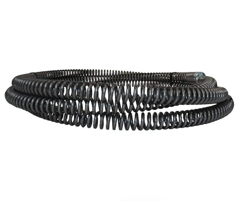 Heavy Duty C11 Sectional Drain Cable 1 1/4 Inch By 15 Foot coiled steel cable for snaking drains and clearing blockages.