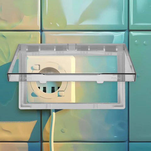 No Sweat Waterproof Outlet Covers With Heavy Duty Adhesive Strip For Quick Home Fixes Total Indoor Outdoor Weather Blocking To Keep Tiny Fingers Safe And Electrical Boxes Sealed Tight