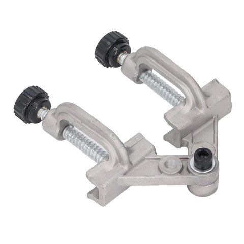 Heavy Duty Aluminum Pipe Clamp With Double Handles, 10 To 180 Degree Adjustable Swing Jaw, Right Angle Corner Clamp