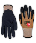 Dx Plus Technology VersaTek Grip Work Gloves ANSI A5 Cut Protection, size 9, showing front and back design, durable flex material.