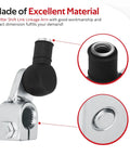 Shifter Linkage Arm Replacement For Yamaha ATV Raptor 350 YFM350 2004 2013 And Warrior 350 YFM350X 1987 2004 OE Part 1UY-18112-10-00 Durable No Fuss Install Solid Fit silver linkage arm close-up with threaded insert