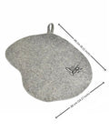 Wool Sauna Seat Cushion Pad For Benches Chairs Or Floors Comfy Handmade Gray Felt Heat Protector Insulated Mat