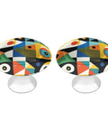 Super Slick Abstract Mid Century Round Cabinet Knobs And Heavy Duty Drawer Pulls For Modern Kitchen Bathroom Vanities, colorful ceramic knobs.