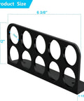 Massive 50 Pack Cable Chase Wire Brackets showing dimensions in inches, heavy-duty black organizer for neat cord management.