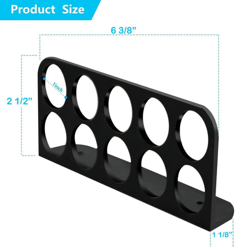 Massive 50 Pack Cable Chase Wire Brackets showing dimensions in inches, heavy-duty black organizer for neat cord management.