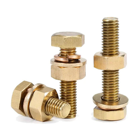 Built Tough Brass Hex Bolt And Hex Nut Assortment Set With Flat And Spring Washers M3 To M16 Metric Fastener Kit Straight Shooter Hardware Gonna Fix Your Rig Today
