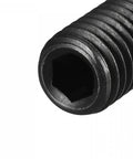 Close-up of Ball Point Set Screws M12 X 25mm High Carbon Steel Hex Socket Grub Screws With Spring Ball Plunger 10 Pack.