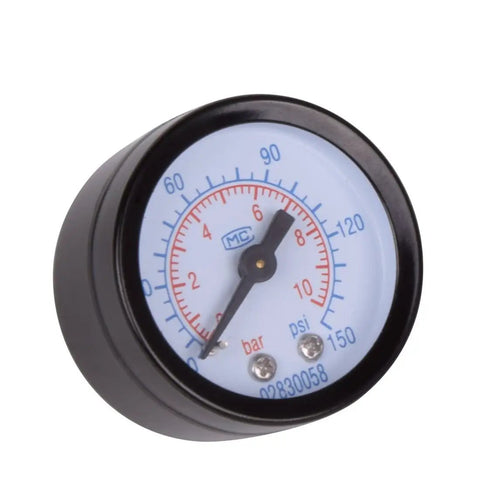 Pressure gauge of 1/4 BSP Air Regulator With Moisture Filter, Oil Water Separator And Lubricator For Air Compressors, 30 to 120 PSI