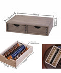 Coffee Pods Storage Drawer Organizer For Capsules Multi Function Desk And Kitchen Organizer, wooden box with two drawers.