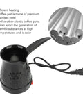 All In One 600ml Even Heating Coffee Pot And Tea Kettle With Dual Overheat Protection And Removable Anti Scald Handle For Greek Arabic Turkish Coffee Tea Milk Butter Made Of ABS And Stainless Steel