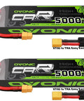 3S LiPo Battery 11.1V 5200mAh 120C With XT60 And TRX Plugs For RC Cars Trucks Planes Helicopters Boats Two Pack 6.18 X 1.81 X 1.03 Inches Beefy Power Bundle For Serious RC Hobbyists
