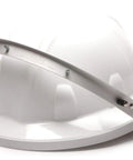 Side view of Aluminum Full Brim Hard Hat Face Shield Adapter That Keeps Your Shield Locked In For Real, Lightweight And Heavy Duty