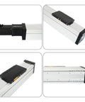 Heavy Duty Cnc Linear Stage Ball Screw Actuator With Enclosed Nema 24 Stepper Motor Slide Table, side view showing precise construction.