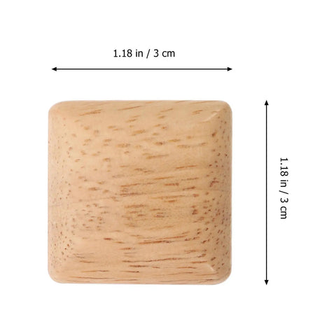 10 Piece Wooden Dresser And Cabinet Pulls Set For Closet And Drawer Handles Square Solid Wood Knobs Bamboo Vintage Style