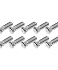 10Pcs M12x1.5 Wheel Studs 43mm Lug Bolts For Honda Accord Civic CRV CRX Fit HRV Insight Element Prelude S2000 Acura Integra CSX CL ILX TL TSX And More Beefed Up Premium Coating Plating For Long Lasting Strength And Rust Resistance, silver steel