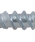 White Painted Hex Washer-Head Self-Piercing Screw Size Seven By One Half Inch shown on white background