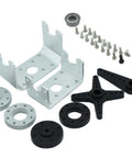 Mount brackets and hardware for 80Kg High Torque Servo Motor With Steel Gear Waterproof Digital Steering for Robotics.