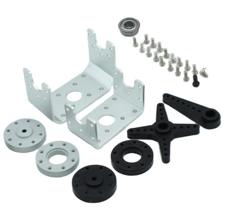 Mount brackets and hardware for 80Kg High Torque Servo Motor With Steel Gear Waterproof Digital Steering for Robotics.