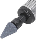 Close-up of Heavy Duty Pneumatic Die Grinder Kit Featuring 22000 Rpm Air Powered Motor and ten piece grinding head set for precise metalwork.