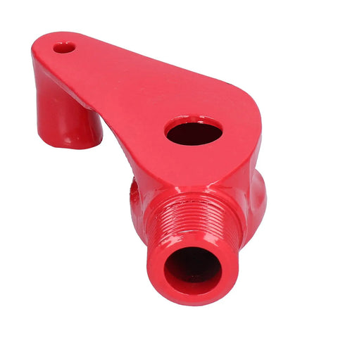 Heavy Duty 90 To 180 Degree Conduit Bending Tool Manual Pipe Bender Cast Iron Tube Former, red finish, used for shaping electric wiring.