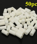 50-Pack High-Pressure Pump Filter Elements For Yongheng Air Compressor System Kit, scattered white filter cartridges