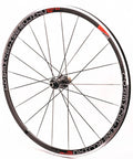 Back view of 700C Road Bike Wheelset With 30mm Aluminum Rim, Quick Release Front 100mm Rear 130mm, V Brake Caliper Compatible