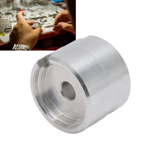 Pro Grade Aluminum Watch Movement Holder For 2824 2892 NH35 NH36 2813 8200, tool with hands repairing a watch