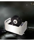 Keep Your Vinyl Mint With This Heavy Duty Ultrasonic Record Cleaner That Scrubs Deep Grooves Completely And Drops In For Any Home Studio Or Crate Digging Setup, featuring a white ultrasonic record cleaner with vinyl.
