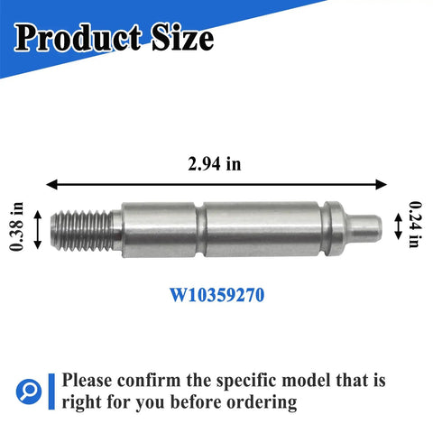 Left Side Dryer Drum Shaft Roller Replacement Kit For 27 Inch Dryers Replaces AP6020387 WPW10359270 239480 1878661 3399506 339490 347364 347610 4319306 AH3492562 EA3492562 Easy Install Durable Repair Part For Quiet Smooth Drum Rotation