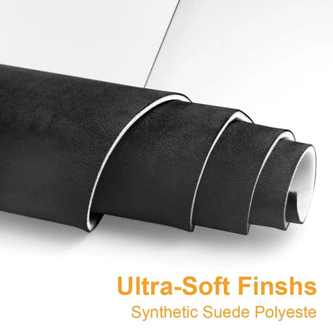 Auto suede headliner fabric roll with foam backing, black synthetic suede for car interiors