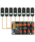 8 Channel RC Servo Tester with Independent 8 Channel Interface and Over Current Protection, Dual Control Modes Manual and Centering