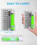 32 In 1 Magnetic Precision Screwdriver Set Tiny Repair Kit in hand showing compact size