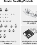 Solid Go To Allen Wrench And Quarter Inch Screws Accessory Kit Built Tough For Camera Rigging And Gear Mounting Straight Up No Nonsense twelve piece hardware pack featuring various stainless steel screws.