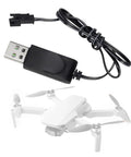 USB Charging Cable 3.7V 500mA Output SM2P for RC Cars and Drones Battery Accessory With LED shown with drone model