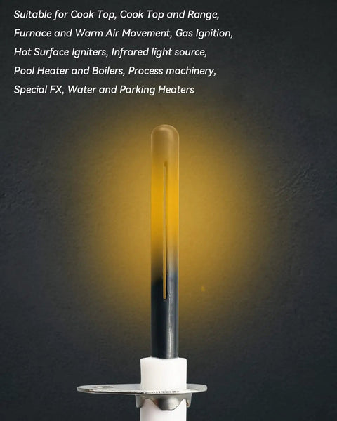 120V Silicon Nitride Hot Rod Ignitor Replacement for Silicon Carbide Igniters in Gas Fired Furnaces Water Heaters Boilers