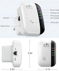 Diagram of Powerful Home WiFi Booster For 5000 Sq Ft And 50 Devices With Ethernet Port One Tap Setup Alexa Compatible Range Extender