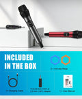 Ultra Long Range Wireless Microphone System With 262Ft Stable Transmission And 40Hour Battery For Low Latency Studio Sound