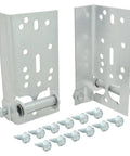 Built Like A Tank Garage Door Bottom Lift Brackets For Seven Sixteenth Inch Roller Stem Heavy Duty Galvanized Steel with screws.