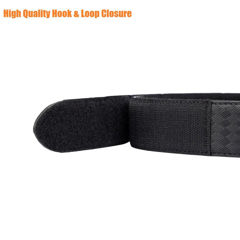 Inner Belt With Loop Liner For Duty Wear Reversible Leather Under Belt Buckleless 1.5 Inch Wide Basket Weave Style