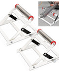 2 Piece Adjustable Cutting Machine Support Frame Foldable Metal Work Stand For Table Saw Height Adjustable 55 To 135mm Rugged Sturdy Construction