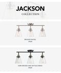 Mika 3 Light Track Lighting Kit In Matte Black With Clear Glass Shades Bulbs Not Included Mid Century Modern Vibe