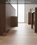 Self Adhesive PVC Furniture Pads For Hardwood And Tile Floors Glide Protectors in living room on cabinets