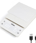 Spot On Accuracy Digital Kitchen Scale For Food And Coffee 0.1g To 3000g High Precision Mini Scale Multifunctional White Kitchen Scale